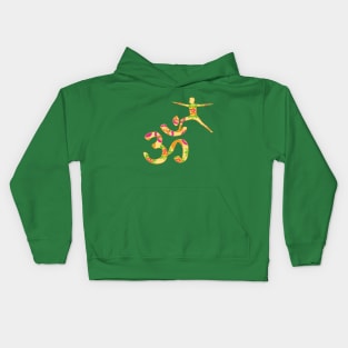 Yellow OM YOGA Kids Hoodie